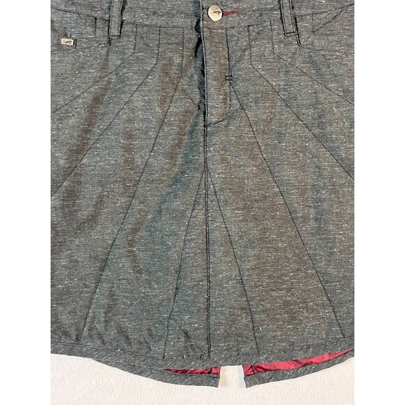 Horny Toad Quilted Mini Skirt Organic Recycled Sustainable Gray Size 10 Sporty - Picture 3 of 9